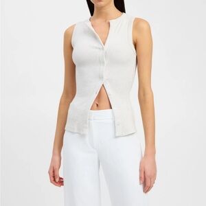 Brand new Kookai Bec Button Up Tanm in Snow Marble with tags